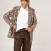 SACO ANIMAL PRINT CON LENTEJUELAS SASTRERO